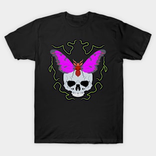 Death Skull and butterfly T-Shirt